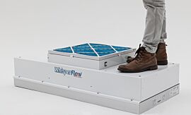 500 lbs capacity on each side of fan filter unit