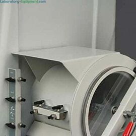Shelf mounts to top of transfer chamber to maximize exterior work area.  |  3643-64 displayed