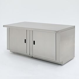 72" wide stainless steel laboratory base cabinet with 2 doors  |  1725-05 displayed