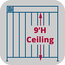 Service to adjust Valuline® softwall cleanroom heights to 9'H  |  6600-66-VL-9H displayed