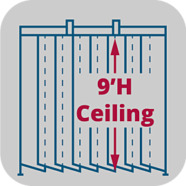 Service to adjust Valuline™ softwall cleanroom heights to 9'H  |  6600-66-VL-9H displayed