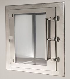 CleanMount® CleanSeam™ flush-mount pass-through features rounded, seamless interior; ideal for strict sterilizing protocol