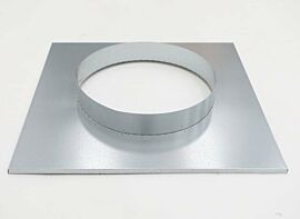 Duct Flange Adapter for Narrow FFUs; 12" dia, 14.25" W x 19.625" D x 2" H, galvanized steel