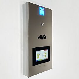 Cleanroom control panel with built-in Tier 3 touchscreen console; datalogging (pressure/temp/RH) and FFU control for up to 12 rooms, 120 FFUs  |  6607-03 displayed