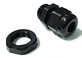 Cordgrip connector plastic .599 inches hole size straight through black  |  3305-70 displayed