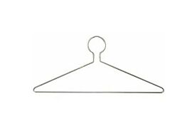 Stainless steel garment hangers  |  5656-09 displayed