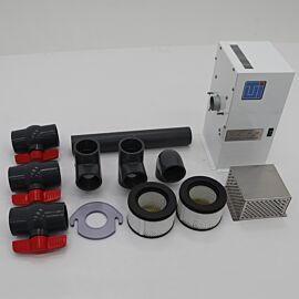 Glovebox filtration module with open/close loop system and 2 ULPA filters  |  3306-71 displayed