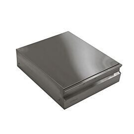 Modular Drawer Unit; Stainless Steel, 3"H; Stackable modular design