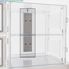 Ionizing module safely neutralizes static charges in pressurized desiccator cabinets  |  2006-01 displayed