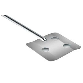 316 stainless steel paddle with flat holes for gentle, low to mid speed mixing fits OS-20L and OS-40L Overhead Stirrers by Benchmark Scientific; IPS2050-P-S3  |  6927-36 displayed