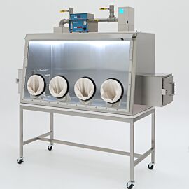 ISO 5 BioSafe® stainless steel glove box for Live Biotherapeutic Products (LBPs) features open/closed loop ULPA filtration and automatic nitrogen gas purge syst  |  9670-64C displayed