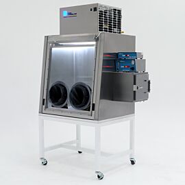 Temperature controlled glove box for testing electronics under different atmospheres; configured with automatic nitrogen gas humidity control system  |  1696-05A displayed