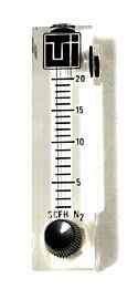 Acrylic flow meter, valve-2-20SCFH  |  1600-32 displayed