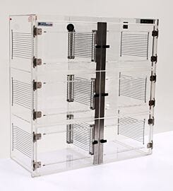 ValuLine® acrylic desiccator cabinet, 6 chambers with adjustable shelving  |  3949-35C displayed