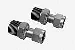 Two adapters M16x1 female to NPT 1/2" male; suitable for Julabo Series: HE, HL, SE, SL, CF models  |  2540-95A displayed