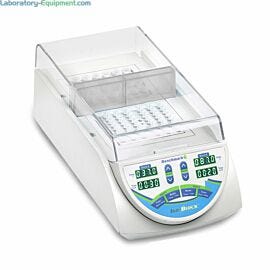 Benchmark's IsoBlock is a digital dry bath that features two  isolated chambers maintain independent time and temperature control  |  2829-49 displayed