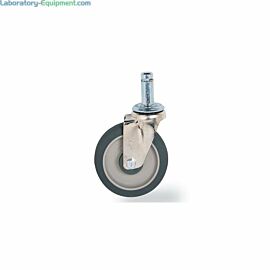 Caster; Stem/Swivel, 304 Stainless Steel & Polyurethane, 300 lbs, 5" Dia, InterMetro, MetroMax iQ