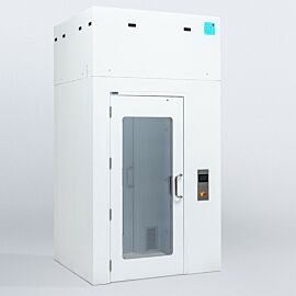 Air shower with powder-coated steel and SDPVC construction that resists chemical wear and supports high-traffic cleanroom use  |  6010-22B displayed