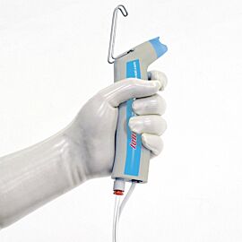 This Ionizing Blow-off Gun neutralizes static surface charges and removes particles with a burst of clean air or nitrogen  |  2005-55 displayed