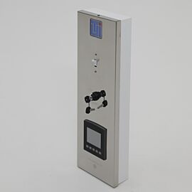Cleanroom control panel with Tier 2 system monitors and controls up to 100 FFUs in 8 rooms; 6 inputs for pressure/RH/temp sensors, plus FFU performance alarm  |  6607-02 displayed
