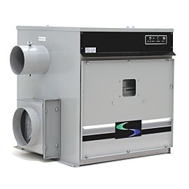 Cleanroom Dehumidification Modules use silica gel desiccant housed in a rotor to produce dry air flow  |  6710-62 displayed