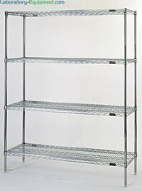 Eaglegard Shelf Unit is manufactured with cleanroom-compatible materials  |  1372-73 displayed