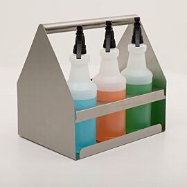 6-compartment cleanroom supply holder provides efficient workspace storage  |  4005-34 displayed