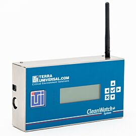 Monitors airborne particles, temperature, humidity, and differential pressure in cleanroom zones  |  6607-14 displayed