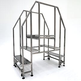 Ideal for crossing hazardous areas or obstacles up to 8" H x 17" W. OSHA-compliant safety railing. Maximum Load: 300 lb.  |  2807-61 displayed