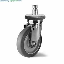 5" nickel or stainless steel swivel or brake stem caster by Eagle Group  |  1372-39  |  1372-40  |  1372-41  |  1372-42 displayed