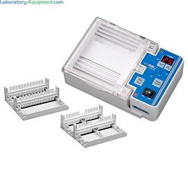 myGel Mini includes gel box, safety lid, 6 gel trays, casting stands and 2 double-sided combs  |  2830-00 displayed