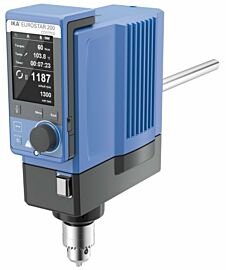 IKA EUROSTAR 200 control Overhead Stirrer with a 100L capacity features programmable functions and a wireless controller integrates with lab software  |  6926-98 displayed