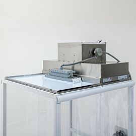 Explosion-proof FFU and LED light are housed in stainless steel and have potted wiring  |  9999-ExplosionProof displayed