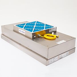 WhisperFlow™ Stainless Steel ULPA Fan Filter Unit captures 99.995% of 0.12-µm particles; stainless steel housing and filter frame  |  6601-24-USS displayed