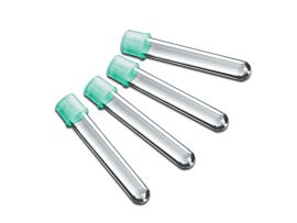 FlowTubes Cytometry instrument shown with strainer cap also available with standard two-position cap or no cap; used for cell sorting and straining applications | 5705-58 displayed