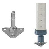 Zinc footplate allows MetroMax iQ shelving systems to be safely bolted to the floor  |  1301-78 displayed