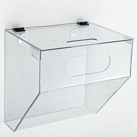 Static dissipative PVC wall mounted single compartment glove dispenser  |  4950-74 displayed