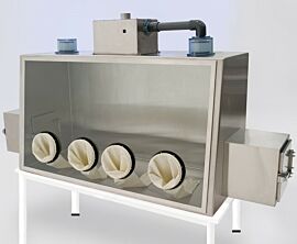Stand shown installed with glovebox.  |  9670-40 displayed