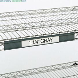Grey plastic shelf marker for InterMetro carts and shelving  |  1303-52 displayed