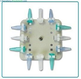 H1000-MR-T15H MAGic Clamp Tube Rack for 12 x 1.5/2.0ml tubes, horizontal by Benchmark Scientific compatible with MAGic Clamp platform for use with Incu-Shaker m  |  2823-27 displayed