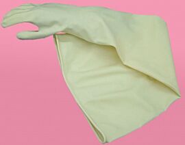 Butyl, one-piece fully dipped glove and sleeve combination  |  1670-12 displayed