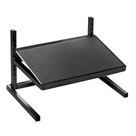 FS-1-06 Ergonomic adjustable footrest, black powder-coated frame, and 10" slope non-skid platform  |  2804-83 displayed