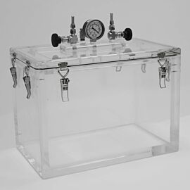 Acrylic vacuum chambers provide a safe, convenient way to transport moisture-and particle sensitive materials  |  5235-00B displayed