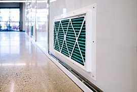 MERV 8 filtered louver for negative pressure cleanrooms  |  6601-18 displayed