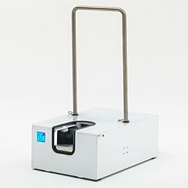 Powder-coated steel motorized shoe cleaner provides efficient footwear cleaning  |  1784-14B displayed