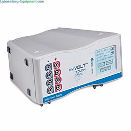 Accuris myVolt Touch Electrophoresis Power Supply with an auto-rotating LCD display features a 2 x 2 inch touchscreen control panel  |  2808-08 displayed
