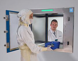 ISO 4-compliant Smart BioSafe® Pass-Throughs offer smooth interiors, autoclavable doors and smart electronic interlocks for critical aseptic use  |  2635-75A-2-316 displayed