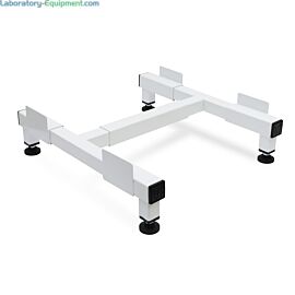 Small 4"H powder-coated FFU base stand with adjustable leveling feet  |  6605-60-S displayed