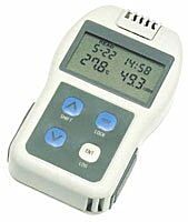 Palm-Sized Temperature/Humidity Meters available with built-in or probe sensors  |  1401-17 displayed