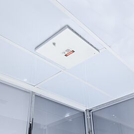 Internally mounted Power Distribution Module (PDM) for Tier System allows Smart monitoring and control of cleanrooms; UL-listed system is scalable  |  6600-29C-P-R displayed
